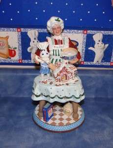 Pillsbury Doughboy Mrs. Claus Christmas Figurine Doll  