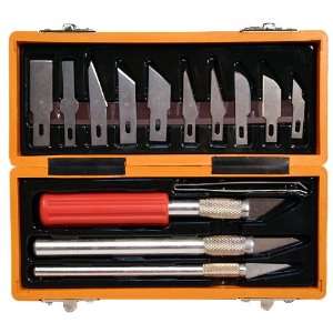  17 Piece Hobby Craft Utility Knife Set In ABS Plastic 
