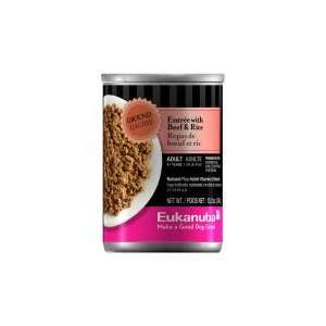  Eukanuba Ground Entree with Beef and Rice Canned Dog Food 
