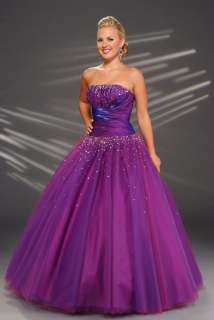 Purple Prom Party Dress Size 6, 8, 10, 12, 14 and16  