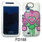Crystal Pink Heart Cover for Verizon Galaxy S SAMSUNG Fascinate i500 