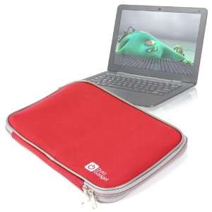  Sleek Red Water Resistant Neoprene Protective Laptop 