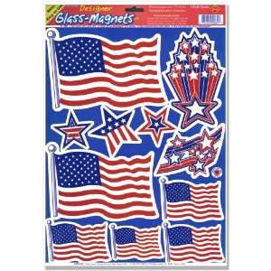  Patriotic Window Clings (1 sheet)