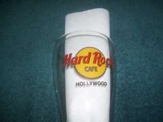 Hard Rock Cafe Hollywood Beer Glass 8 1/2 Tall  