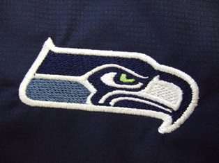 seahawks logo as seen on jacket