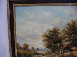 ORIGINAL H BAUMGART OIL PAINTING, FROM MENSING GALLERY  