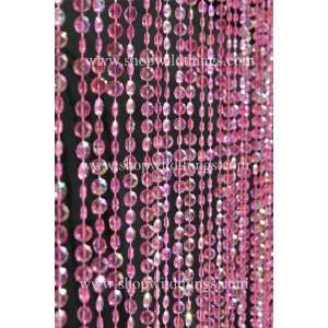  Diamonds Pink Beaded Curtain