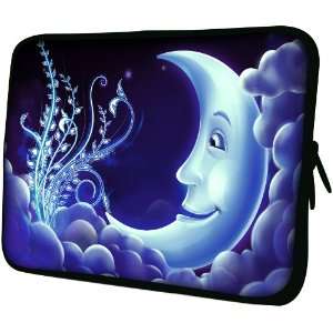  13 inch Lullaby Blue Moon on Cloudy Night Notebook Laptop 