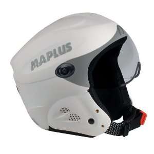 Maplus X6 Stealth Ski Helmet with Visor (White Matte)  