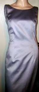 LAUNDRY Lined Long Formal Silver Dress Sz 4  