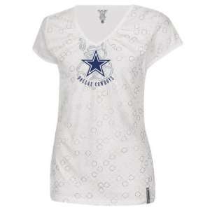  Dallas Cowboys  White  Juniors Out Of This World Tissue 