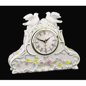  Two doves porcelain clock