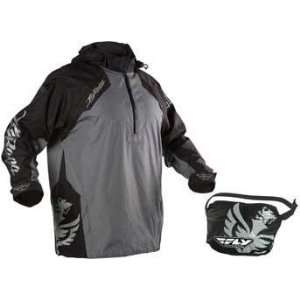  Fly Racing Stow Away Jacket , Color Black/Gray, Size Sm 