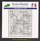 INVASION OF KENTUCKY 1861 Columbus and Paducah U.S. CIV