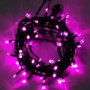   Outdoor and Indoor 26 Feet 80 Purple LED String Lights