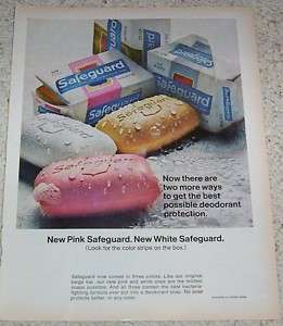 1960s advertising Safeguard skin deodorant Soap 1 PG AD  