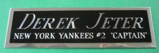  Yankees NAMEPLATE FOR AUTOGRAPHED Signed Bat Baseball HELMET JERSEY