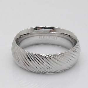 Epiphany Platinum Clad AntiTarnish Diamond Cut Ring Sterling Silver 