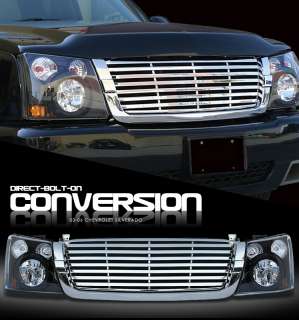   2006 CHEVY AVALANCHE w/o BODY CLADDING GRILLE+HEADLIGHT CONVERSION KIT