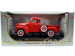   1953 Chevrolet 3100 Pickup Truck Red die cast car by Signature Models