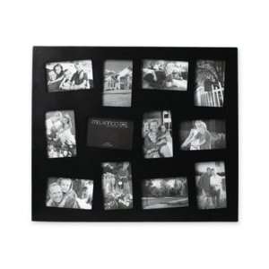  Melannco 12 Opening Cockeyed Collage Picture Frame, Black 