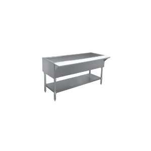 APW Wyott CT 4S   63.5 in Stationary Cold Well Table w/ Stainless Legs 
