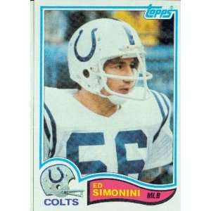  1982 Topps #20 Ed Simonini   Baltimore Colts (Football 