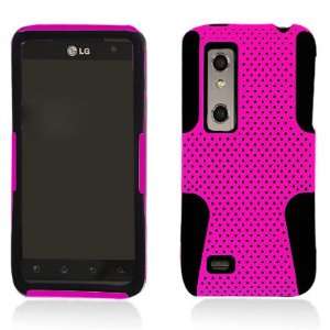  Apex Hybrid Case for LG Thrill 4G P925, Black & Hot Pink 