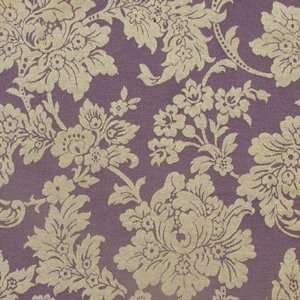  54 Wide Jacquard Scottsdale Eggplant Fabric By The Yard 