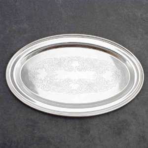   , Small Oval by Sheridan Silver Co., Inc., Silverplate Threaded Edge