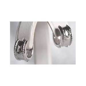   Lisa Welch Sterling Silver Horse Shoe Huggie Earrings 