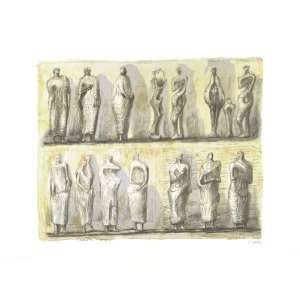  Standing Figures by Henry Moore, 44x36