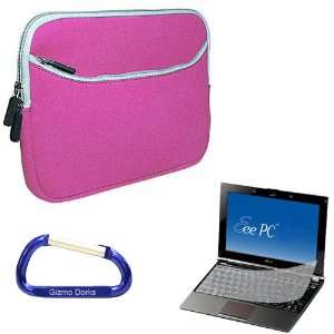   Laptop Carrying Case Sleeve (Pink), Silicone Skin Gel Keyboard
