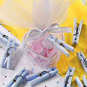 Blue Clothespin Baby Shower Favor Charms 24ct