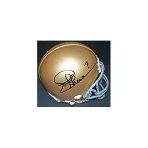  Joe Theismann Autographed Notre Dame mini helmet 