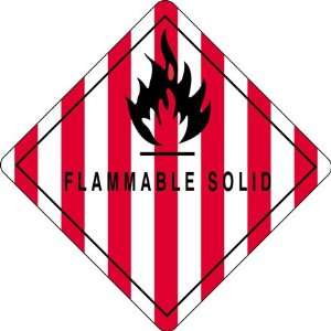  4 x 4 Flammable Solid Label (DL5770) Category 