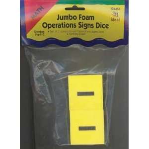  Jumbo Foam Operations Signs Dice (Set of 2 Dice 
