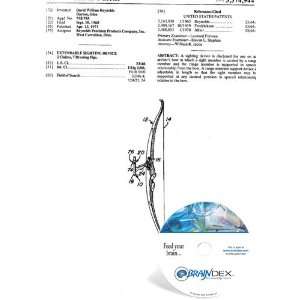    NEW Patent CD for EXTENDABLE SIGHTING DEVICE 