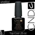 CND Shellac TOP COAT Gel UV Nail Polish 0.25 oz Manicure Soak Off 