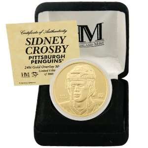  Sidney Crosby Pittsburgh Penguins 24KT Gold Commemorative 
