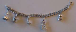   Sterling Silver 3D Charm Bracelet ~ Shipmate, Potbelly Stove, Colonial