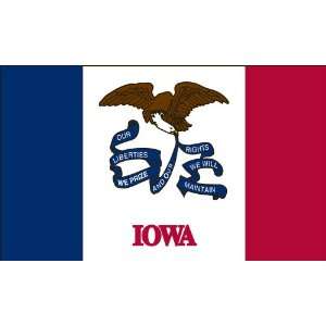  Iowa Flag WindStrong® Commercial 2 Ply Poly US Made 