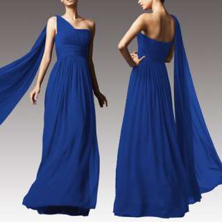 Formal One Shoulder Drape Evening Gown Dresses AU 6~24  
