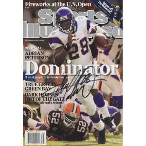  13x19 Adrian Peterson Sports Illustrated Autograph Poster 
