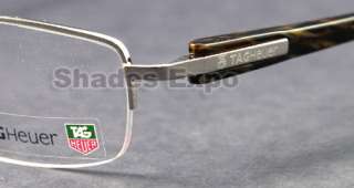 NEW TAG HEUER EYEGLASS TH 8206 BROWN 004 TH8206 OPTICAL  