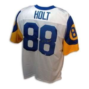  Torry Holt Signed St. Louis Rams t/b Jersey Blue Sports 