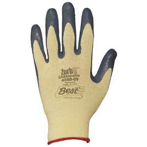  SHOWA BEST 4560 08 Glove,Cut Resist,Nitrile,Yel/Gray,8,Pr 