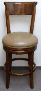 30 Guy Chaddock Biedermeire Style Country English Leather Barstool 