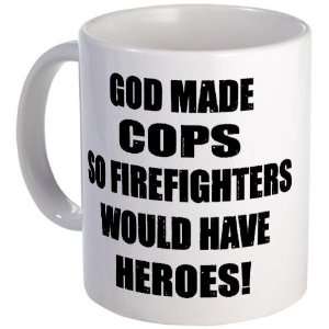  God Made Cops Humor Mug by 