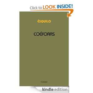 Coéforas (Portuguese Edition) Ésquilo  Kindle Store